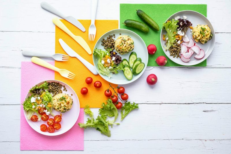Healthy kids food background wallpaper